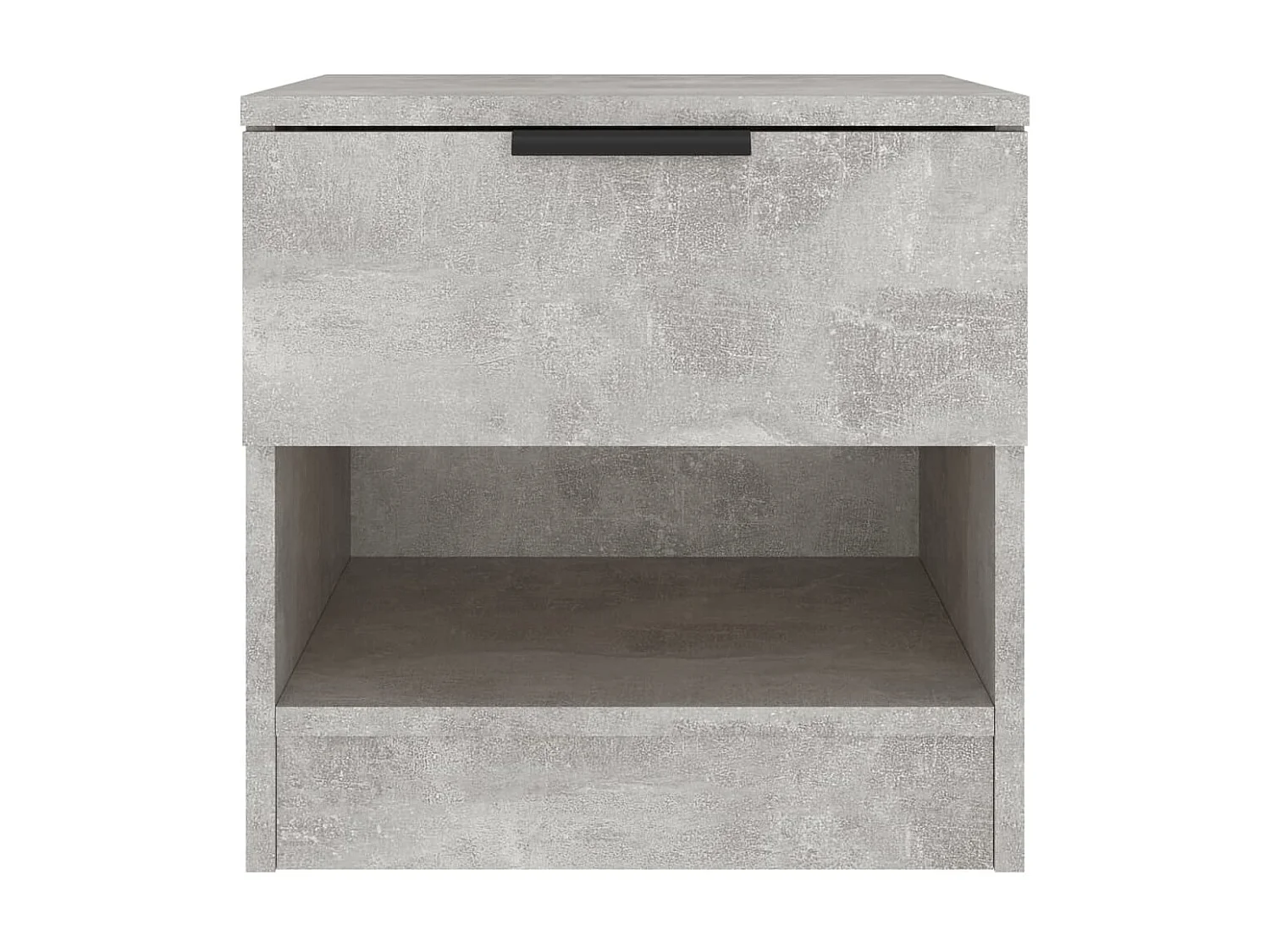 Lot de 2 Tables de chevet Gris béton Bois d'ingénierie GHR45996