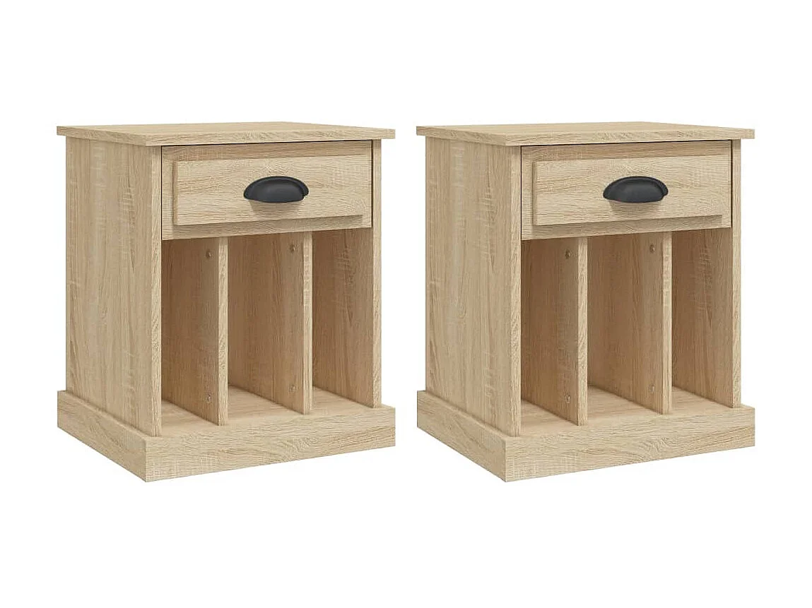Mesas de cabeceira 2 pcs 43x36x50 cm carvalho sonoma PT25269