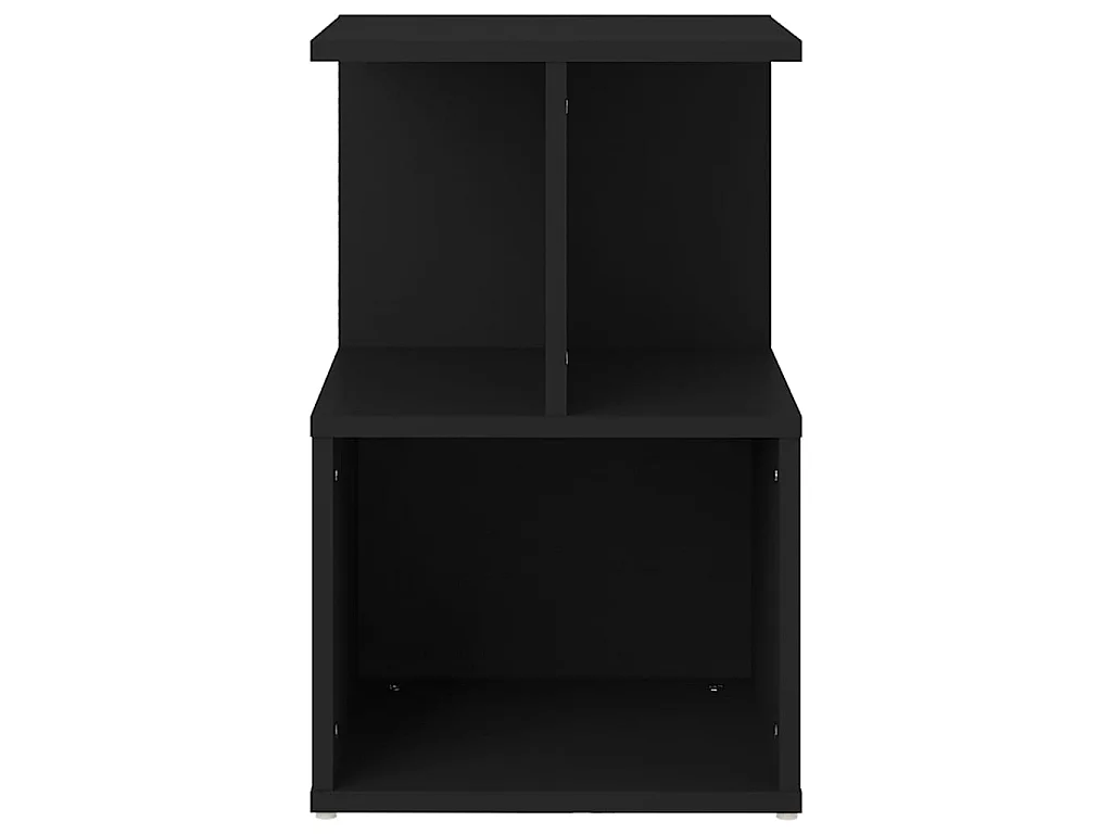 Lot de 2 Tables de chevet Noir 35x35x55 cm Aggloméré GHR96618