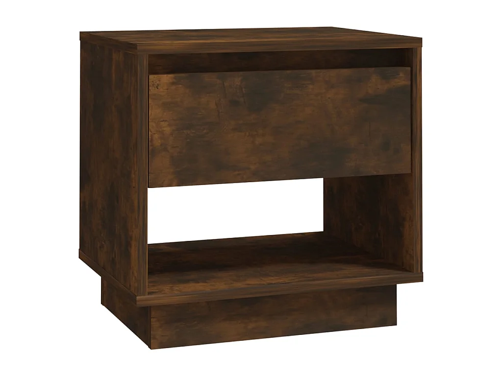 Lot de 2 Tables de chevet Chêne fumé 45x34x44 cm Aggloméré GHR64270