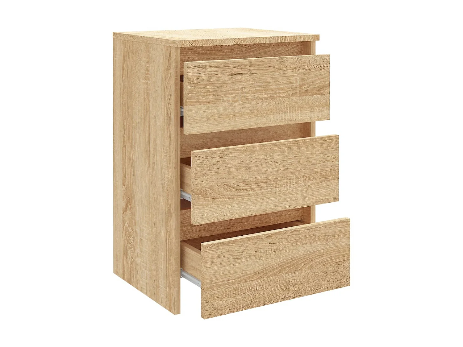 Table de chevet Chêne sonoma 40x35x62,5 cm Aggloméré GHR76143