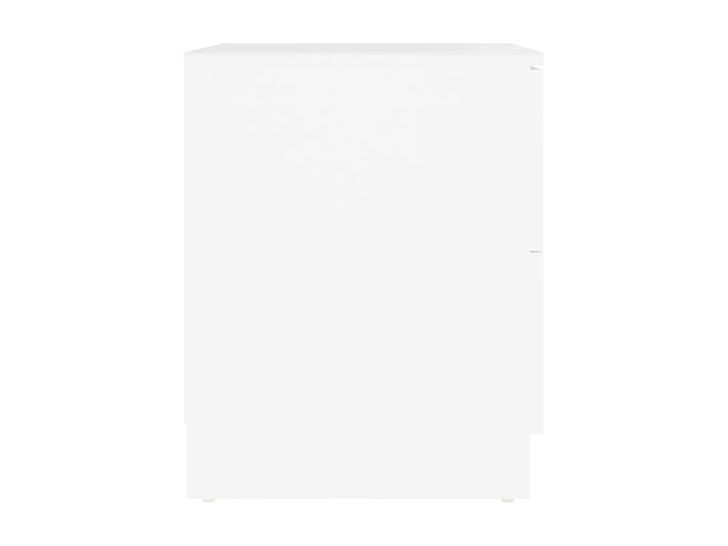 Lot de 2 Tables de chevet Blanc 40x40x50 cm Aggloméré GHR37053