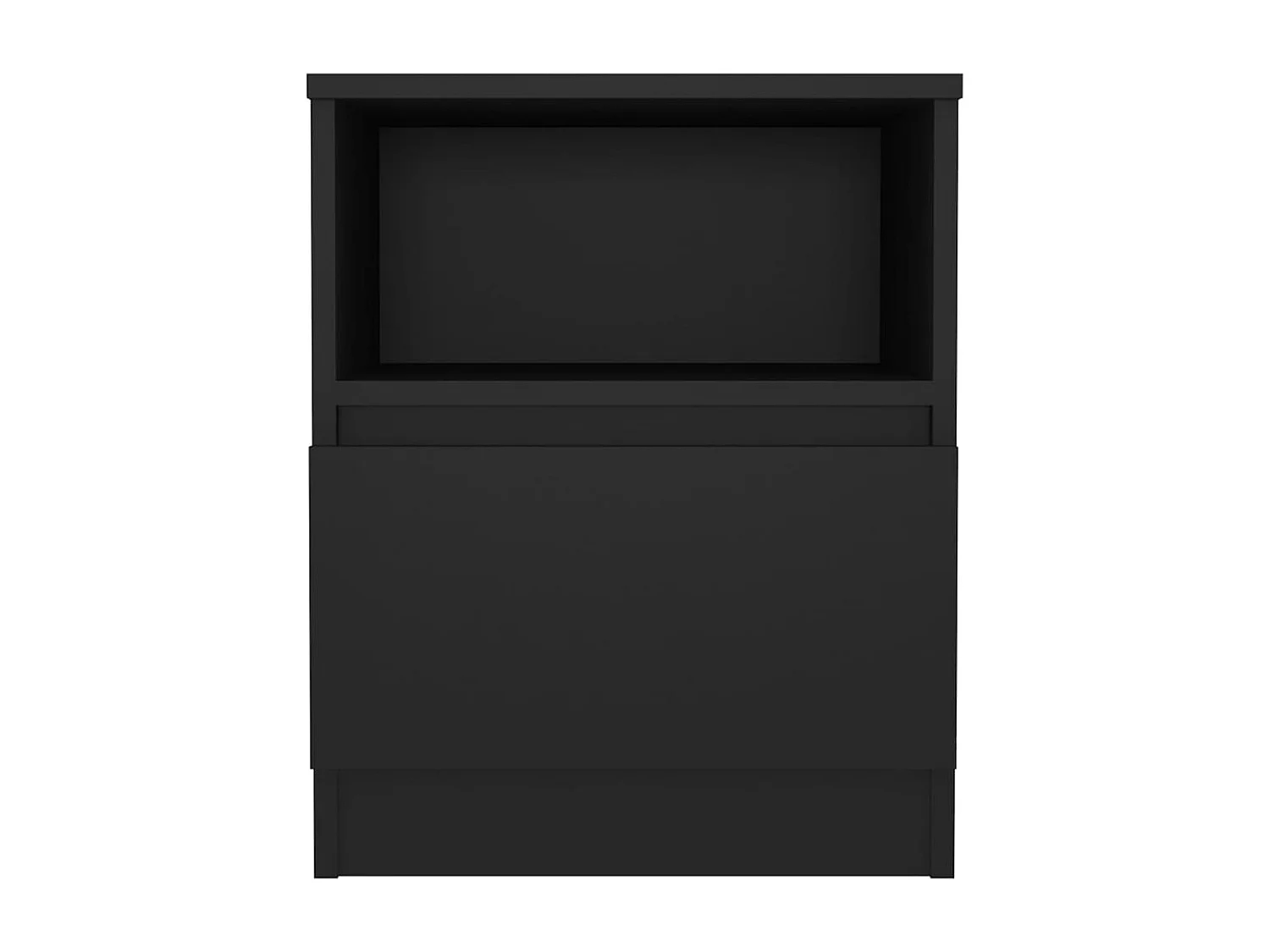 Table de chevet Noir 40x40x50 cm Aggloméré GHR55161