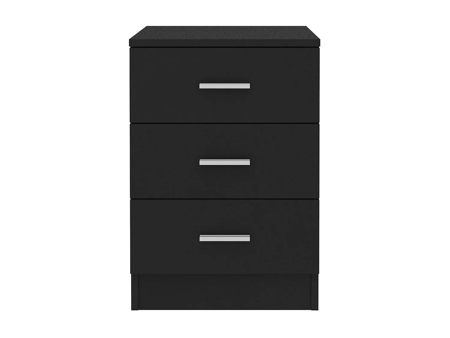 Lot de 2 Tables de chevet Noir 38 x 35 x 56 cm Aggloméré GHR94179