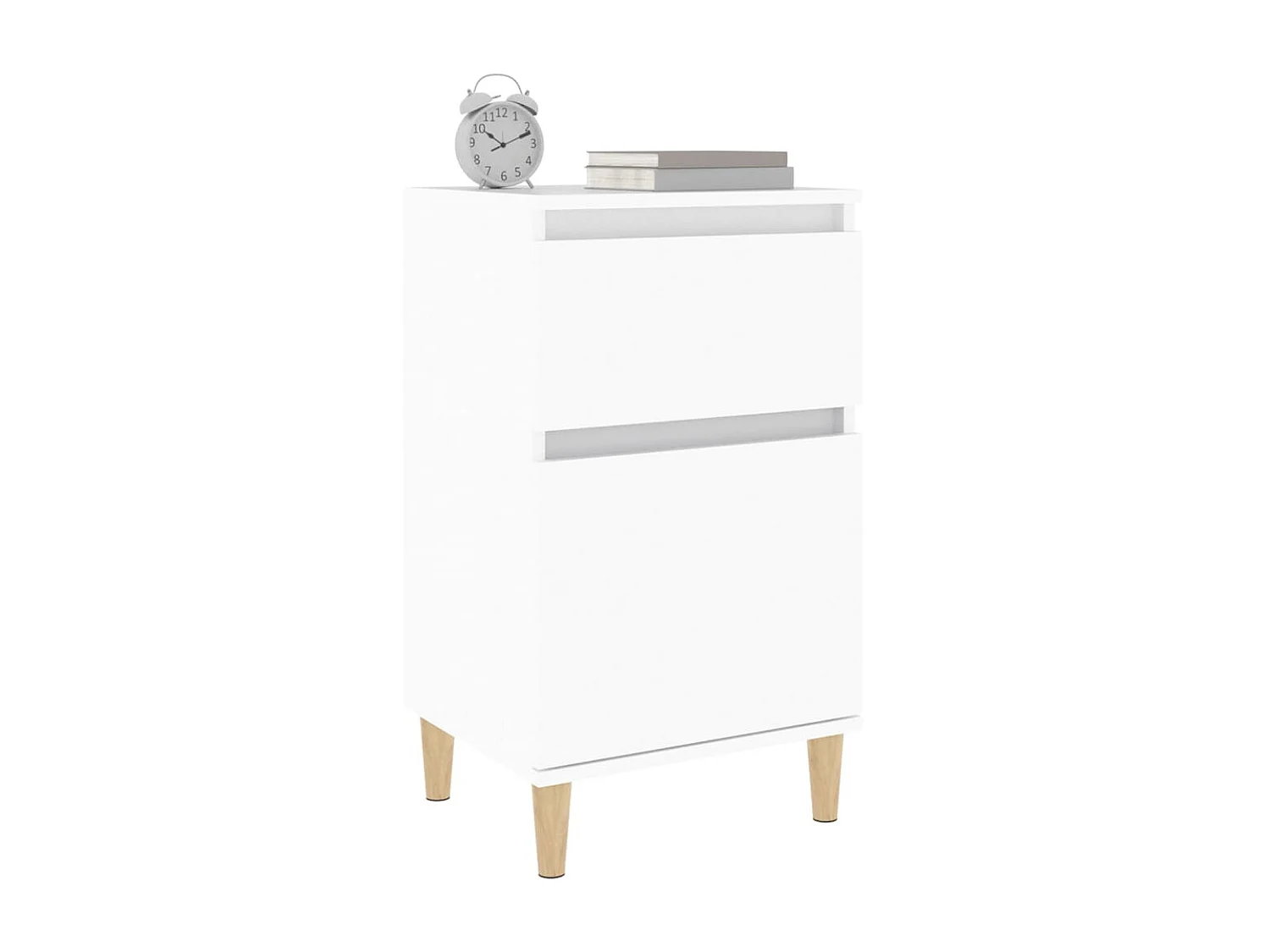 Nachtkastjes 2 st 40x35x70 cm wit NL11867