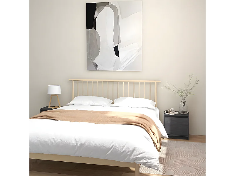 Nachtkastjes 2st 40x30,5x40 cm massief grenenhout grijs NL77555