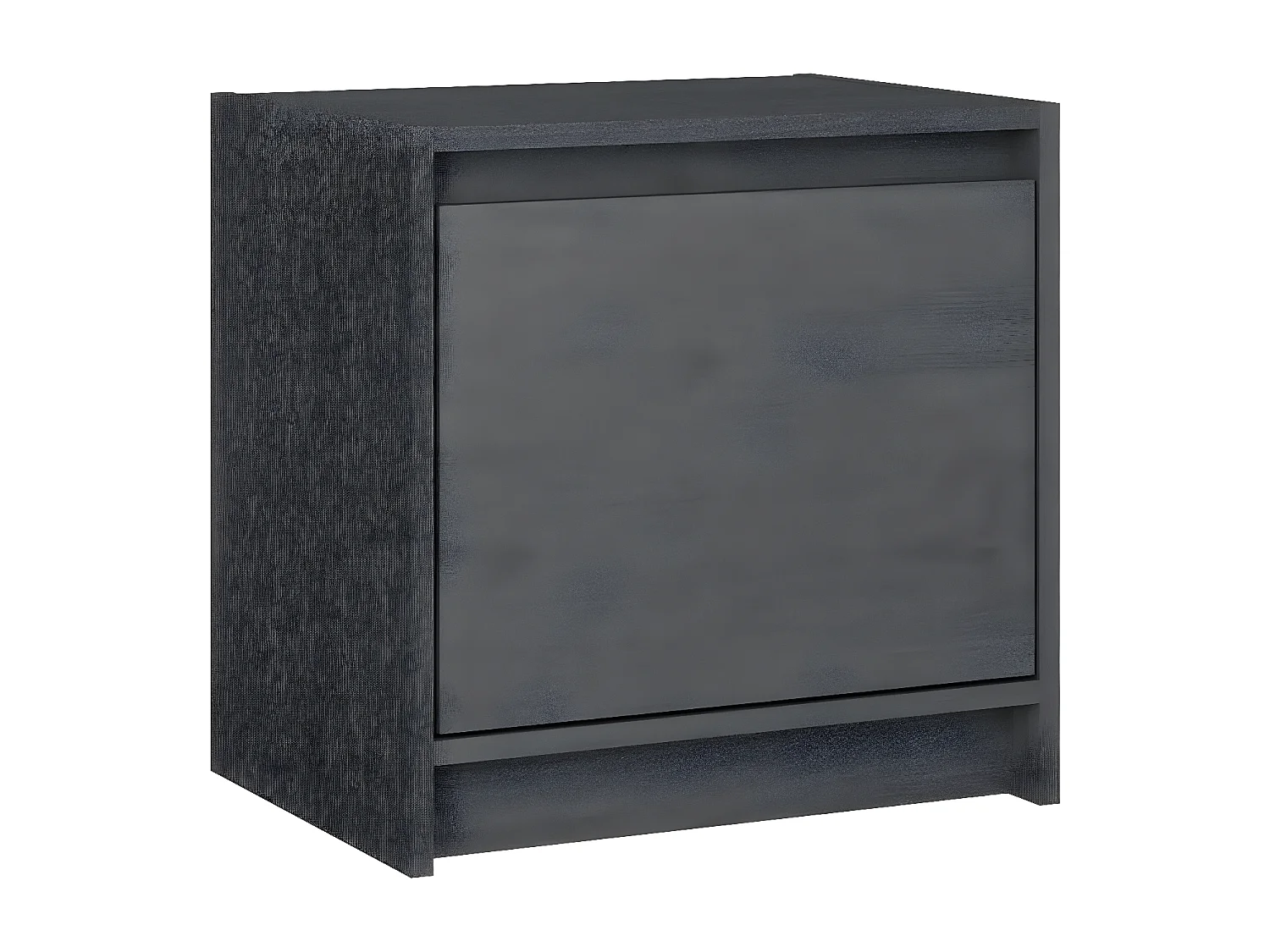 Nachtkastjes 2st 40x30,5x40 cm massief grenenhout grijs NL77555