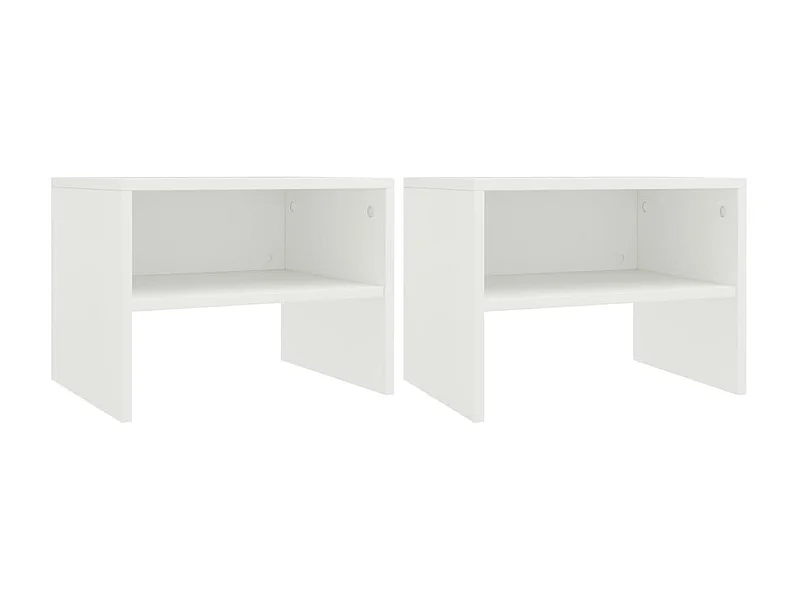 Mesas-de-cabeceira 2 pcs 40x30x30 cm contraplacado branco PT18046