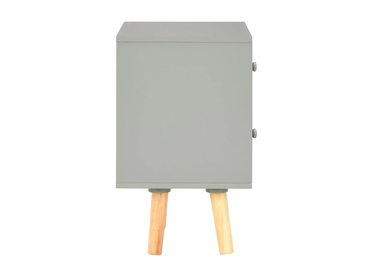 Lot de 2 Tables de chevet Gris 40 x 30 x 50 cm Pin massif GHR22838