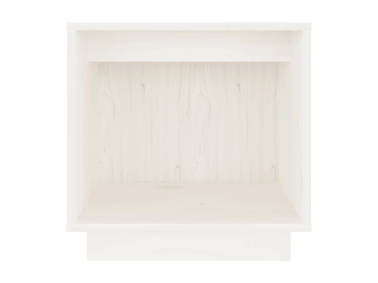 Lot de 2 Tables de chevet Blanc 40x30x40 cm Bois de pin solide GHR27125