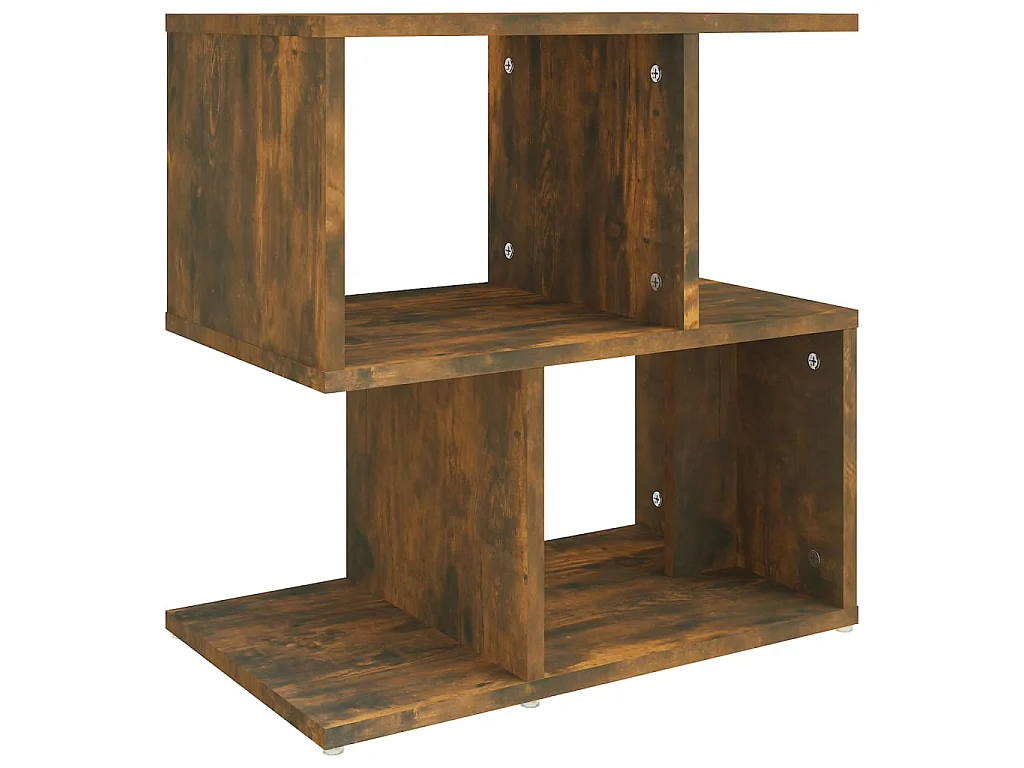 Table de chevet Chêne fumé 50x30x51,5 cm Bois d'ingénierie GHR77057