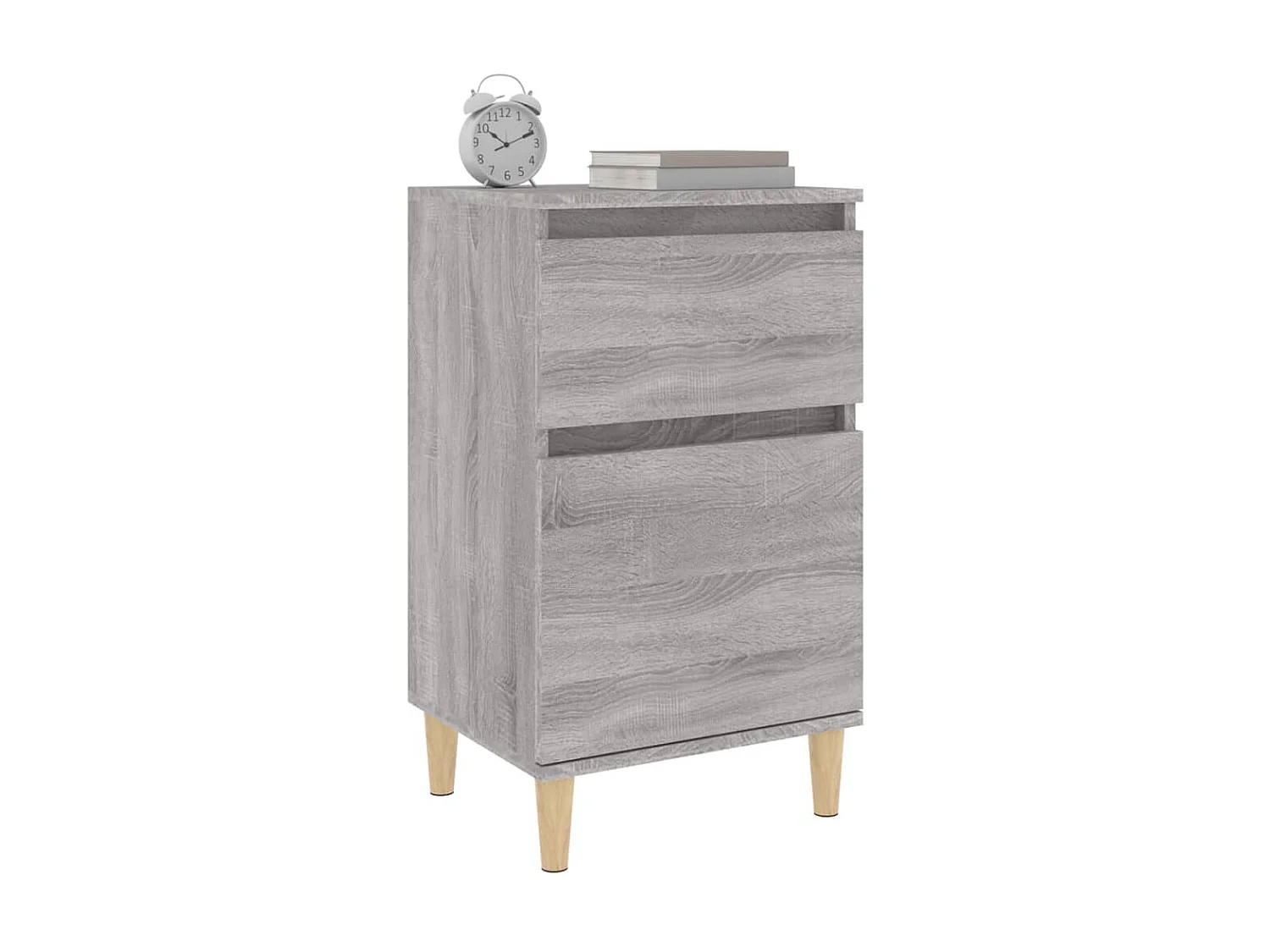 Mesas de cabeceira 2 pcs 40x35x70 cm cinzento sonoma PT61976