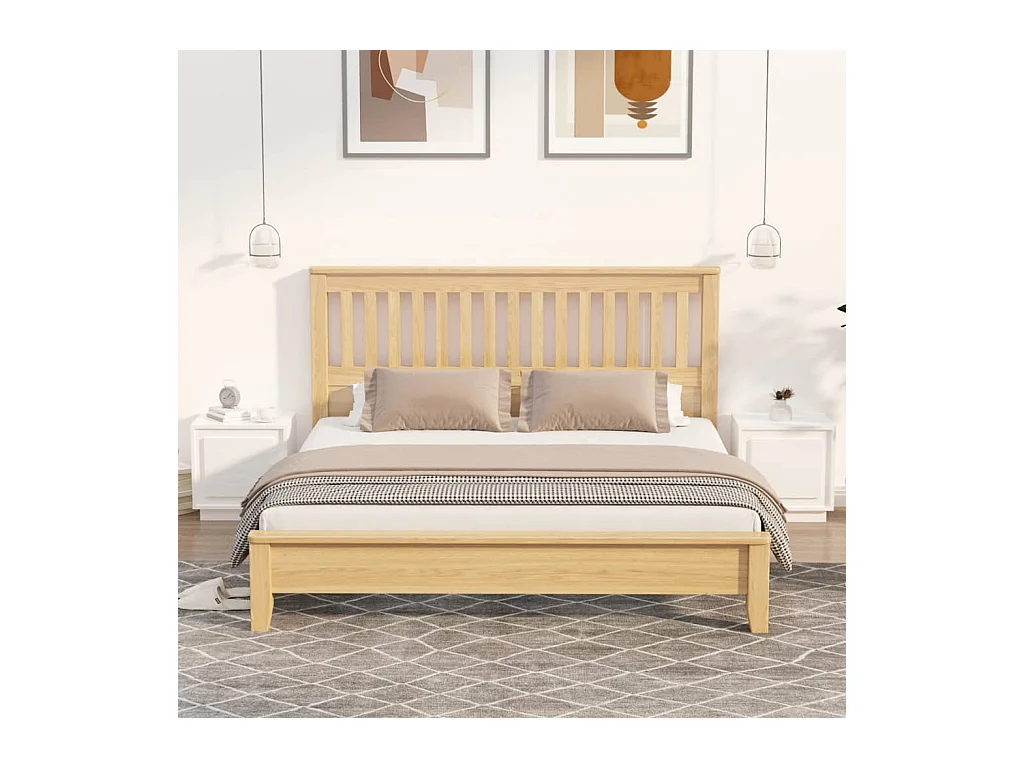Lot de 2 Tables de chevet blanc brillant 44x35x45cm bois ingénierie GHR73161