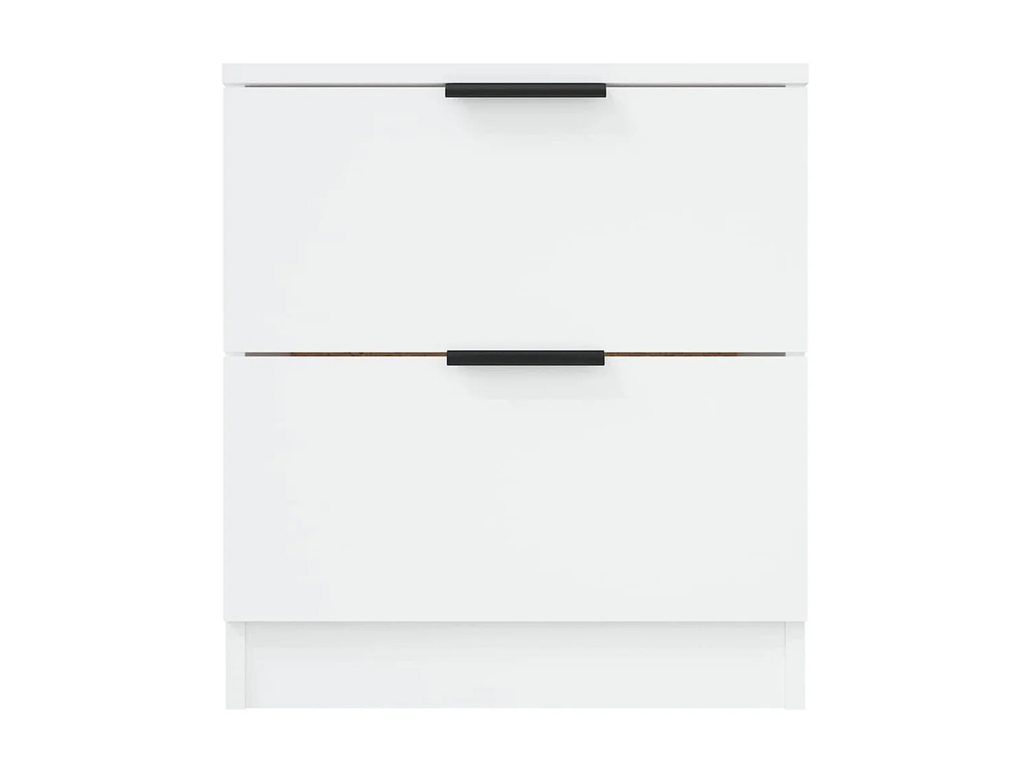 Lot de 2 Tables de chevet Blanc Bois d'ingénierie GHR45102