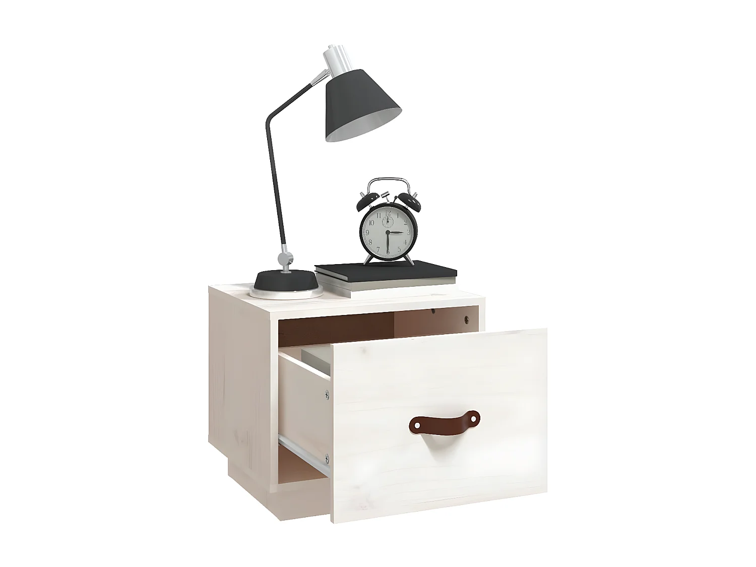 Mesas de cabeceira 2 pcs 40x34x35 cm pinho maciço branco PT84656