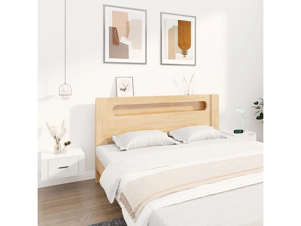 Mesas de cabeceira parede 2 pcs 50x36x25 cm branco brilhante PT61809