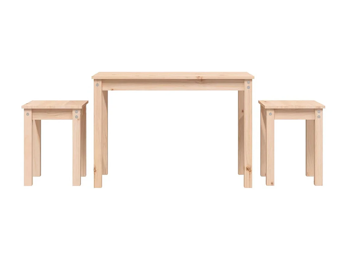Tables gigognes 3 pcs Bois de pin massif GHR52726