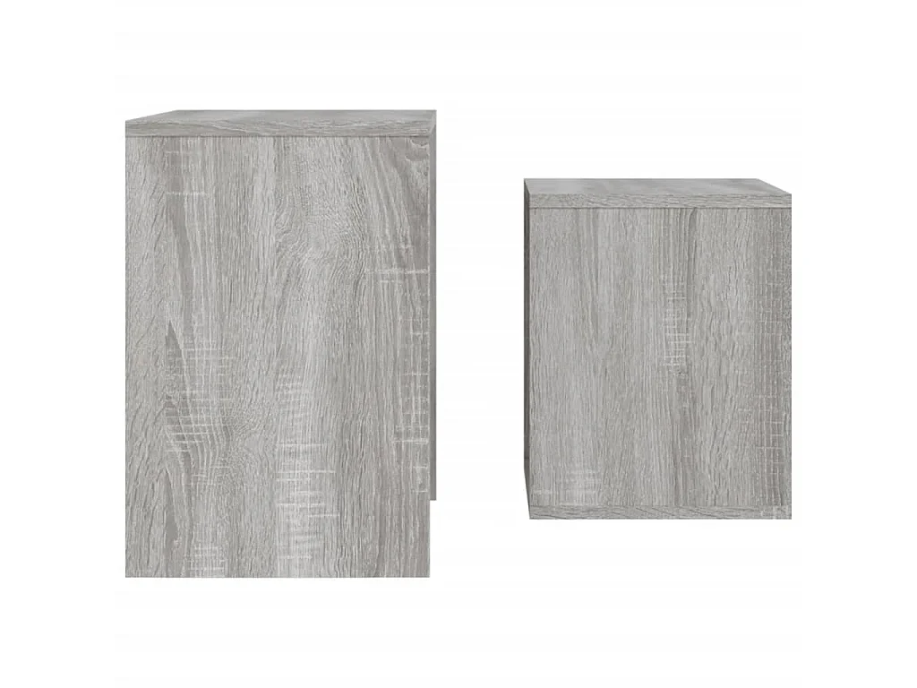Tables basses gigognes 2 pcs sonoma gris bois d'ingénierie GHR65728