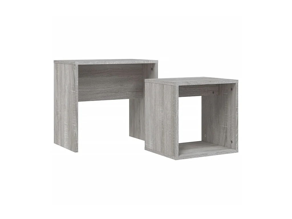 Tables basses gigognes 2 pcs sonoma gris bois d'ingénierie GHR65728