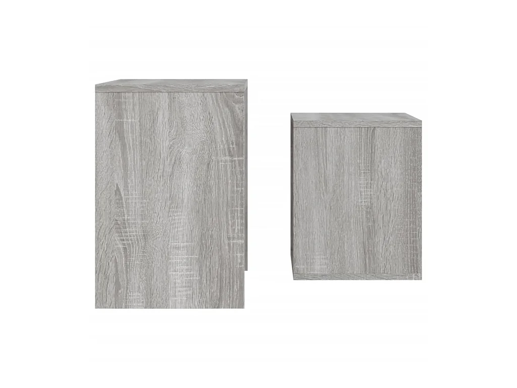 Tables basses gigognes 2 pcs sonoma gris bois d'ingénierie GHR65728
