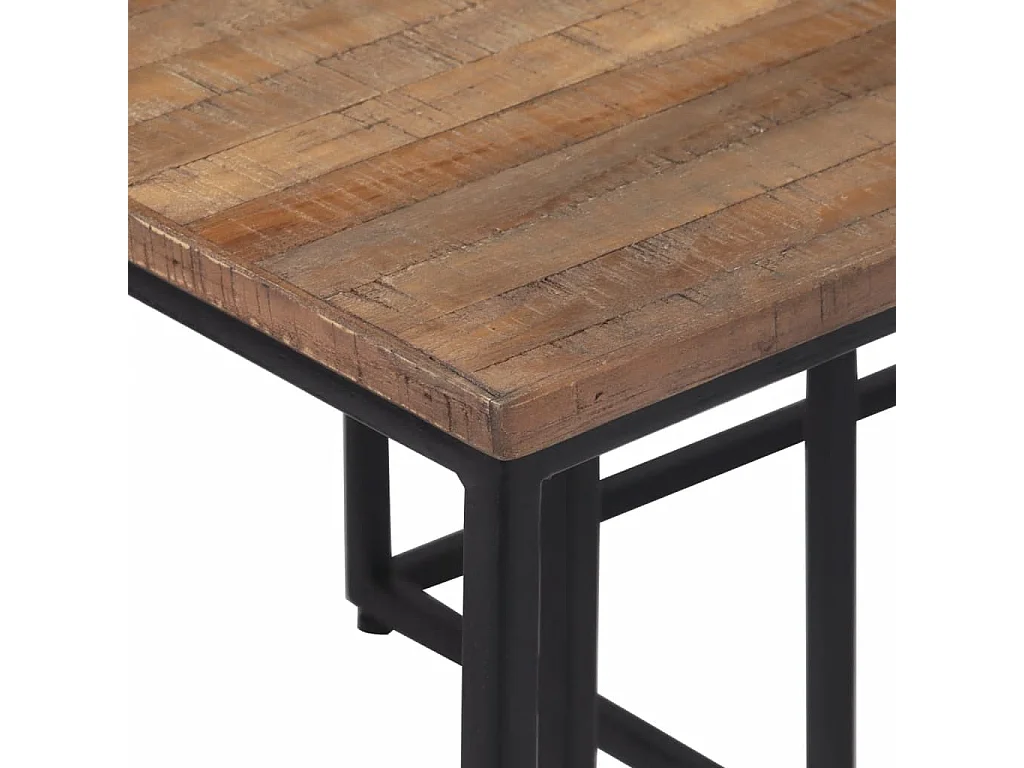 Tables basses gigognes 3 pcs bois massif de teck GHR83069