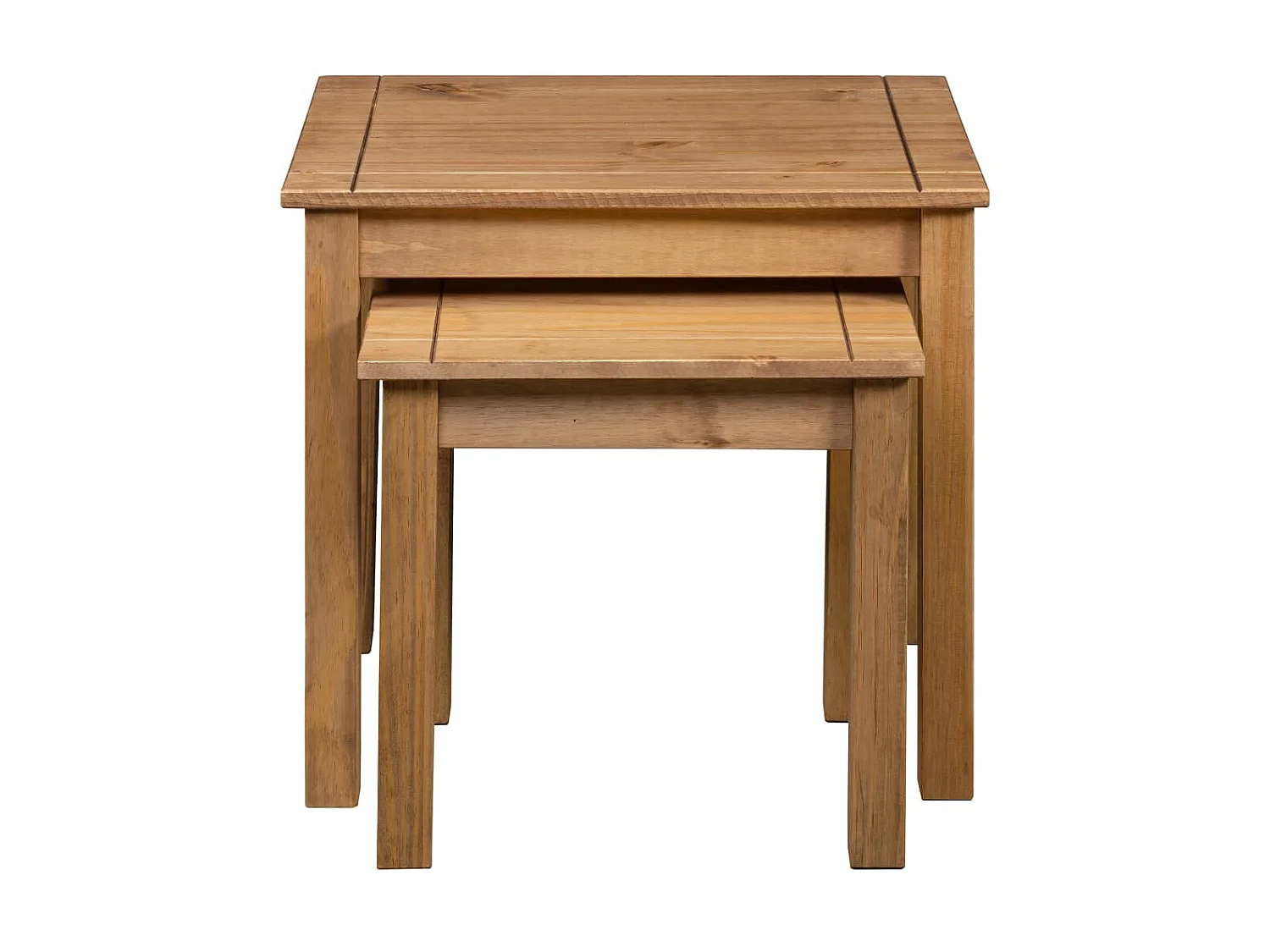 Tables gigognes 2 pcs Bois de pin massif Assortiment Panama GHR37820