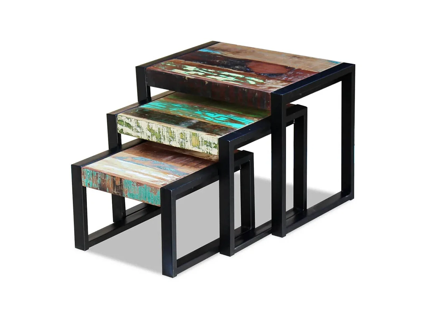 Tables gigognes 3 pcs Bois de récupération massif GHR68240