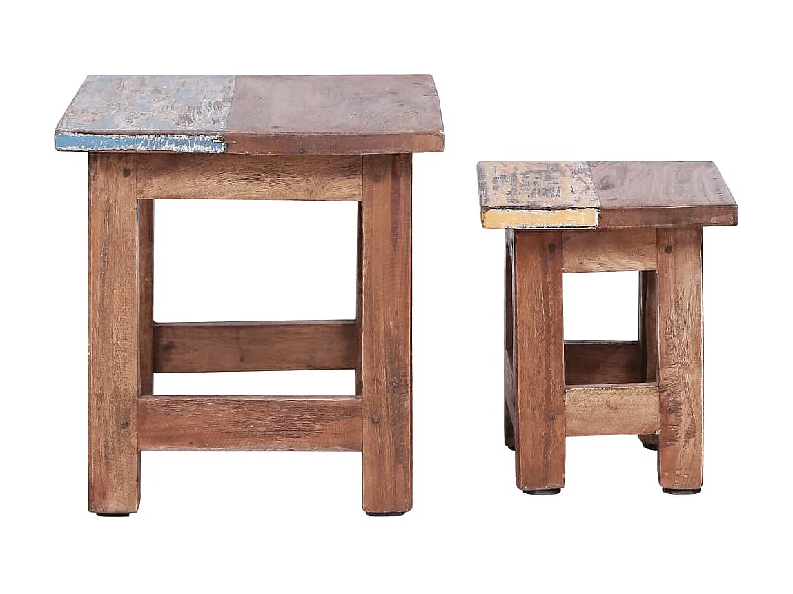 Tables gigognes 2 pcs Bois de récupération massif GHR52246