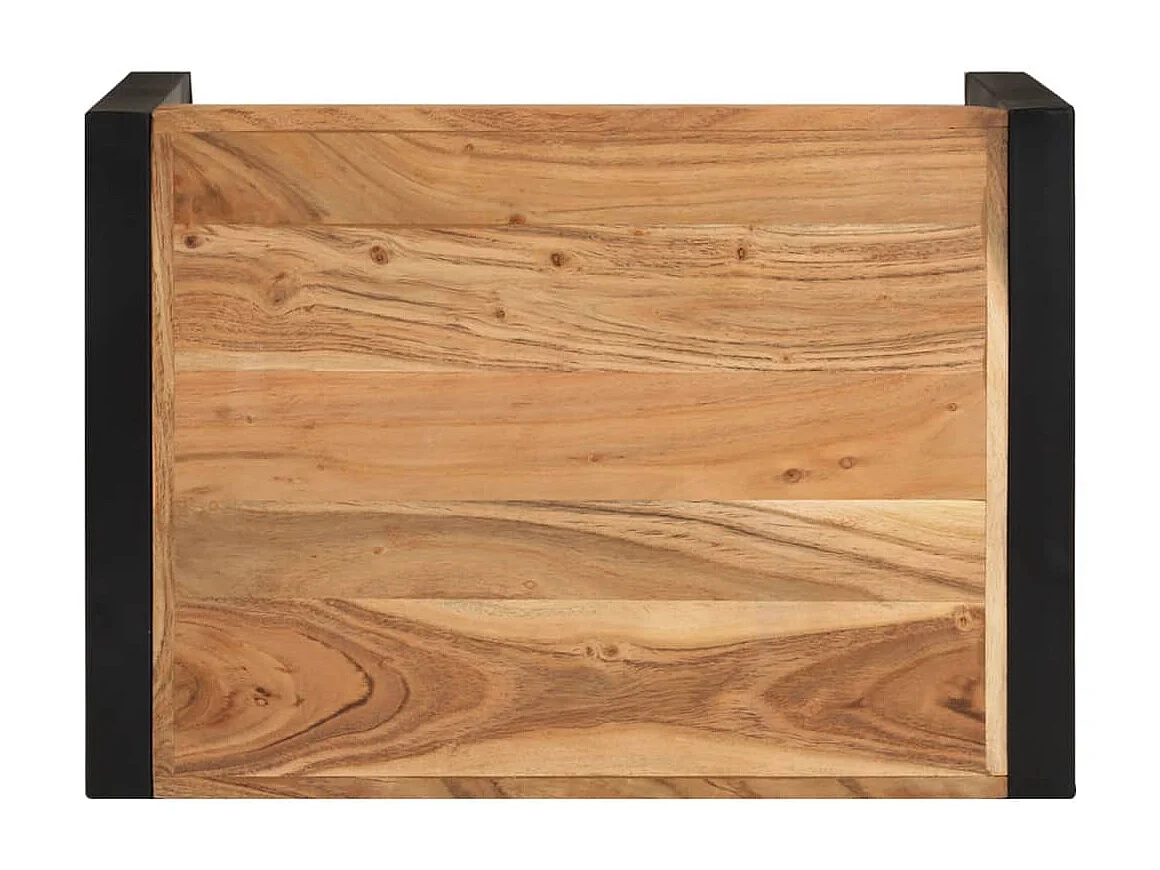 3-delige Tafeltjesset massief hout met sheesham afwerking NL32877