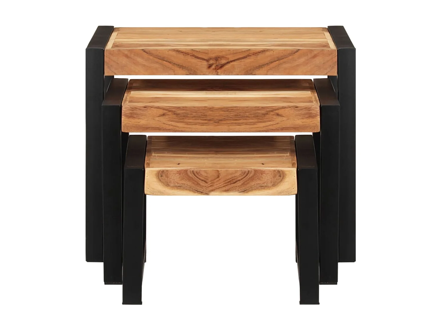 Tables gigognes 3 pcs Bois solide GHR87021