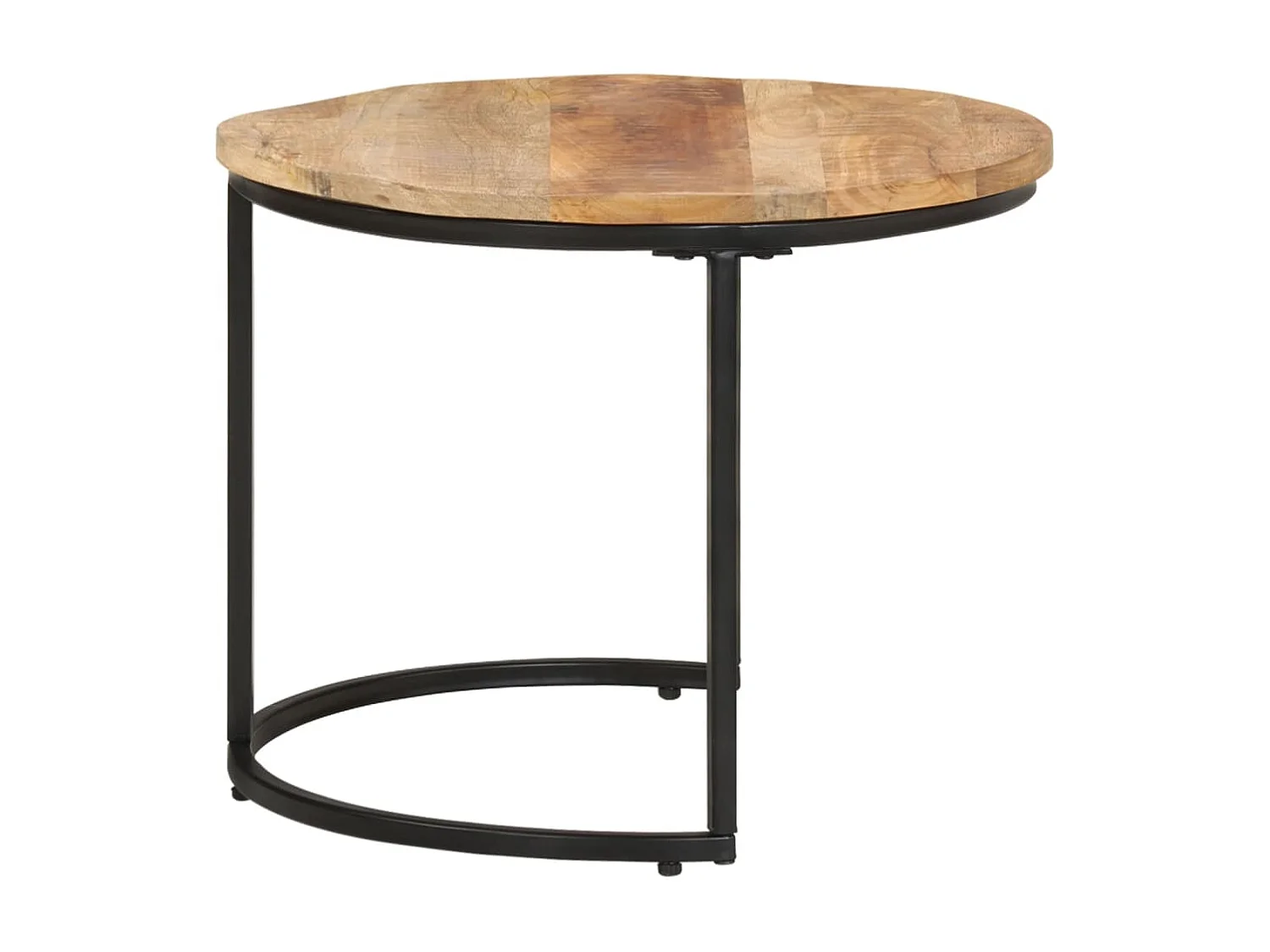 Tables gigognes 3 pcs Bois de manguier brut GHR92116