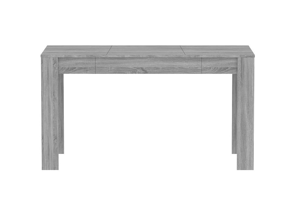Mesa de comedor madera contrachapada gris Sonoma 140x74,5x76 cm ES362136