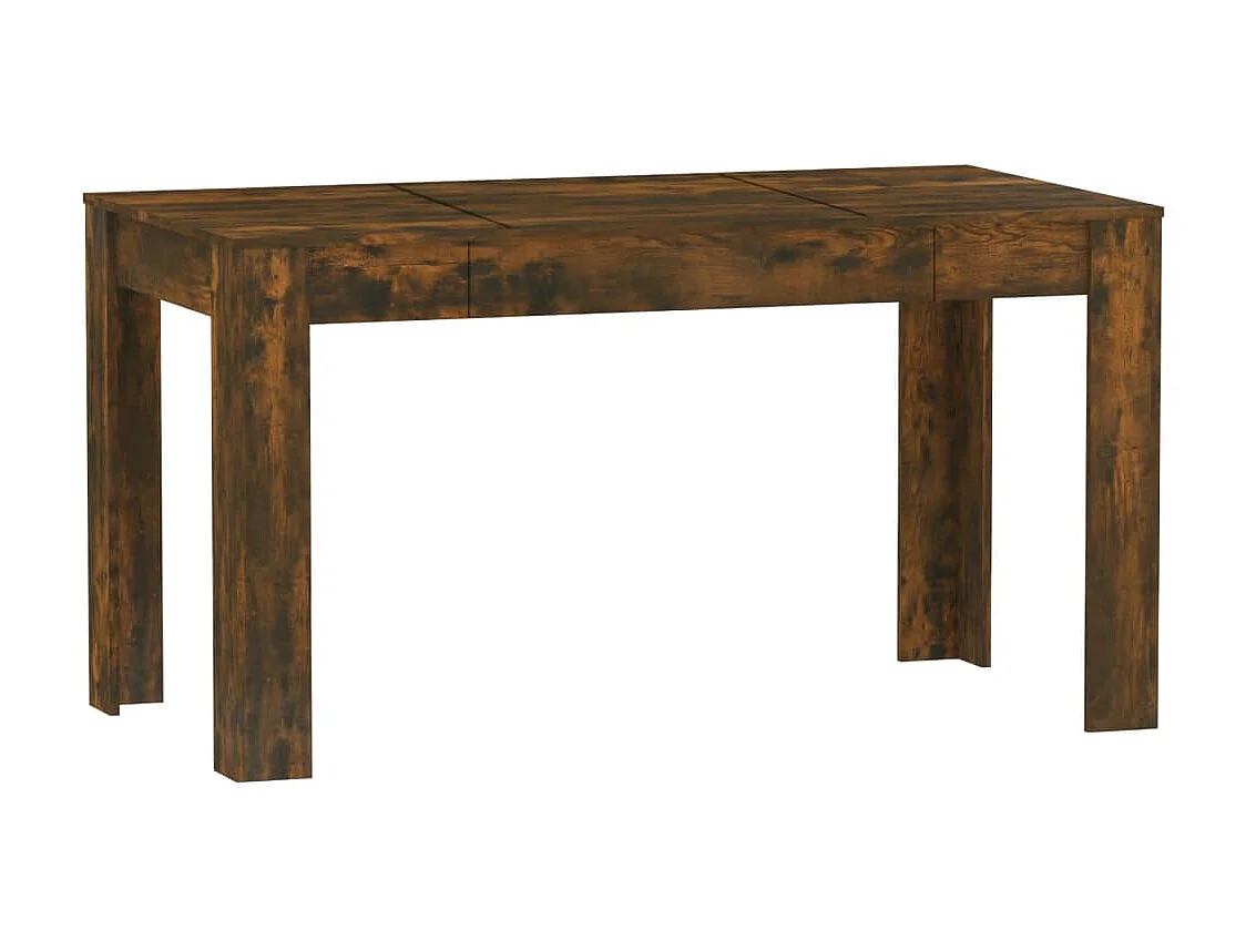 Table à dîner Chêne fumé 140x74,5x76 cm Bois d'ingénierie GHR21660