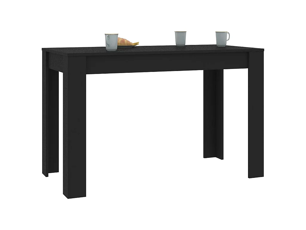 Table de salle à manger Noir 120 x 60 x 76 cm Bois d'ingénierie GHR29715