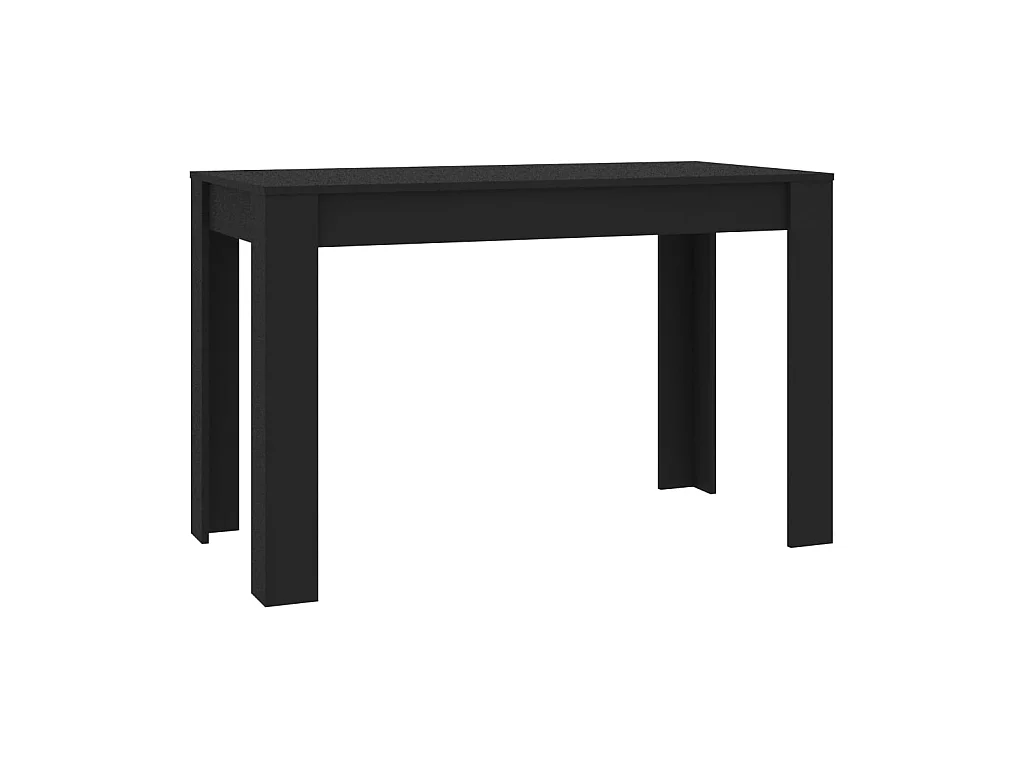 Eettafel 120x60x76 cm bewerkt hout zwart NL220471