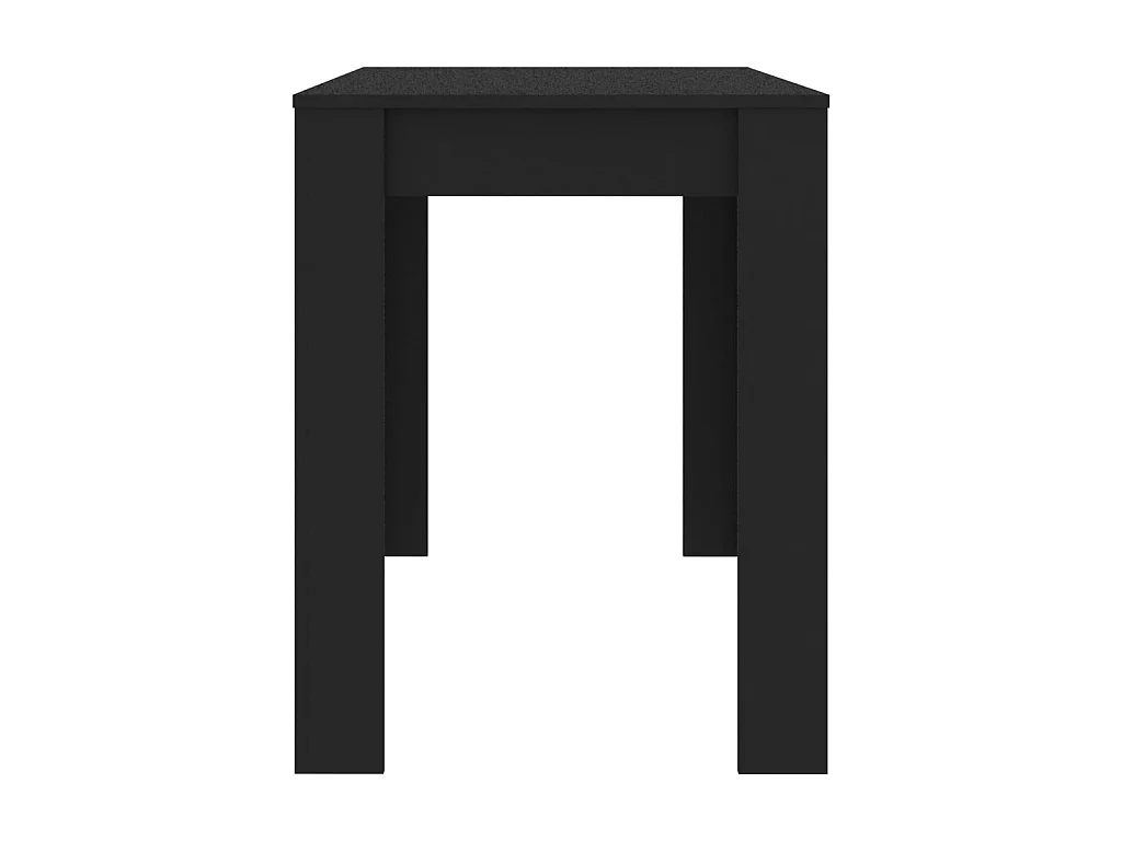 Eettafel 120x60x76 cm bewerkt hout zwart NL220471