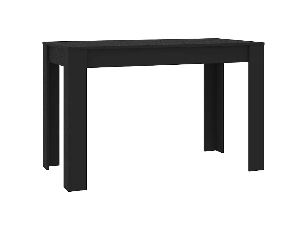 Table de salle à manger Noir 120 x 60 x 76 cm Bois d'ingénierie GHR29715
