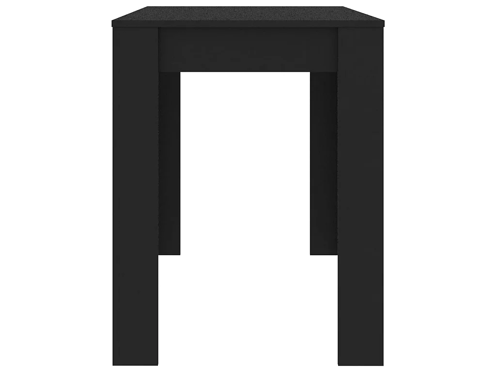 Table de salle à manger Noir 120 x 60 x 76 cm Bois d'ingénierie GHR29715