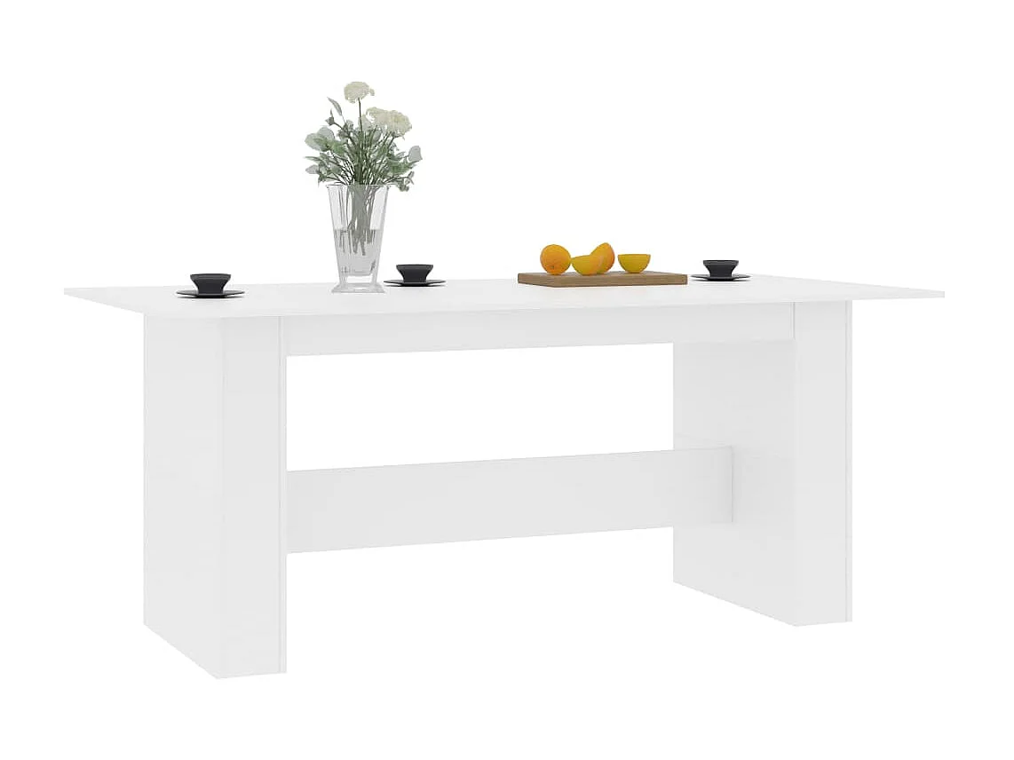 Table de salle à manger Blanc 180 x 90 x 76 cm Aggloméré GHR19125