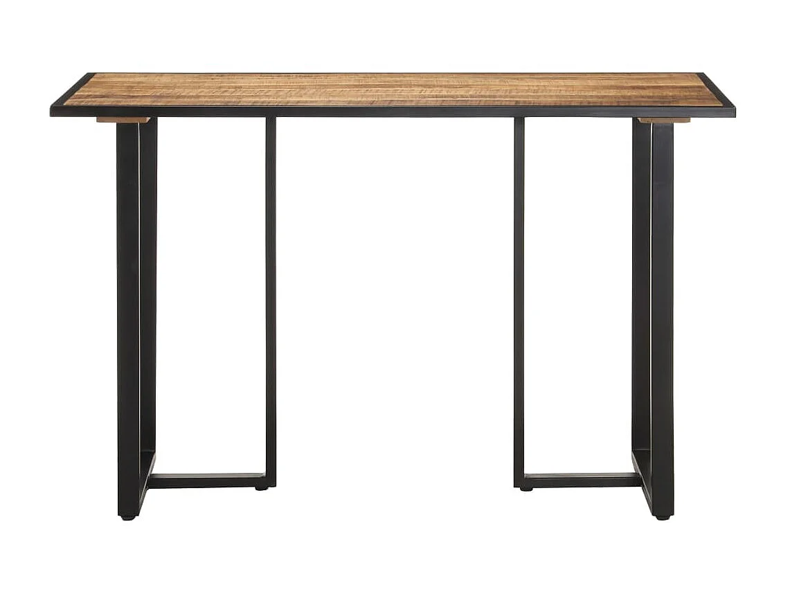 Table de salle à manger 120 cm Bois de manguier brut GHR68174