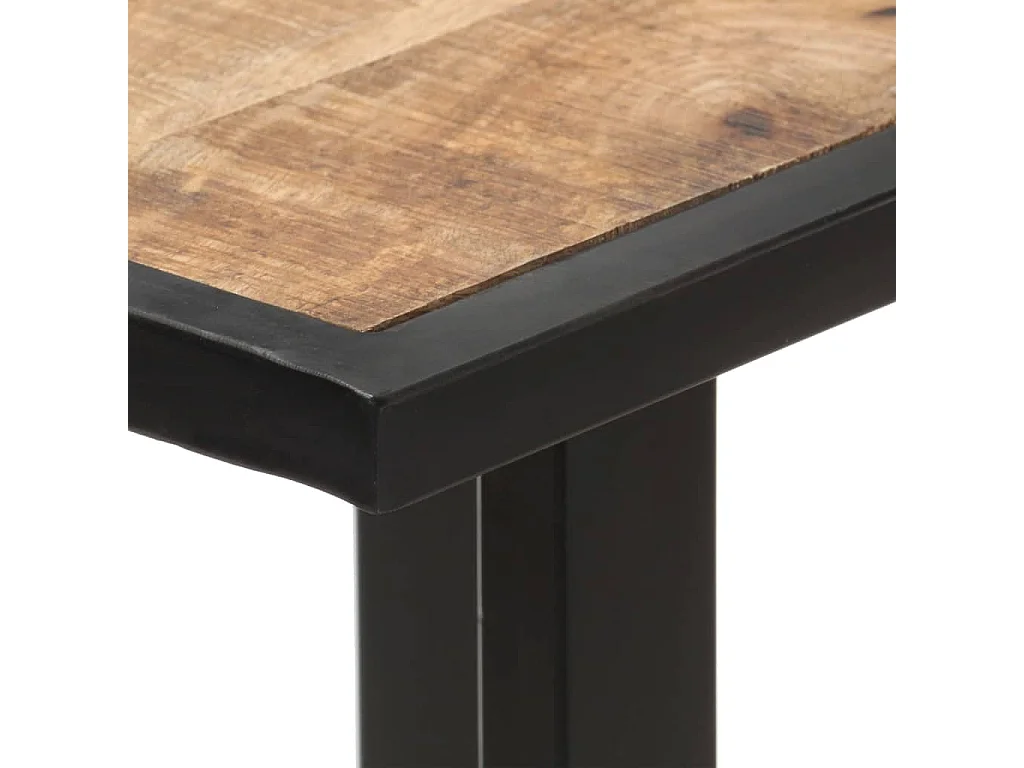 Eettafel 120 cm ruw mangohout NL608657