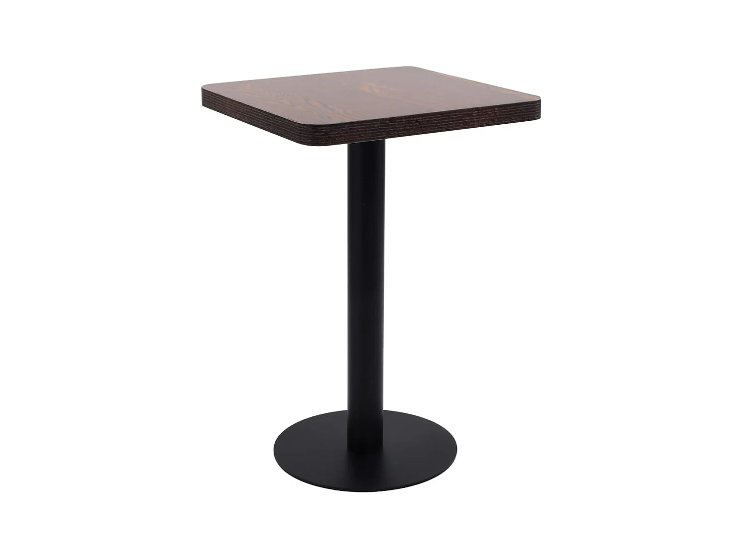 Table de bistro Marron foncé 50x50 cm MDF GHR68674