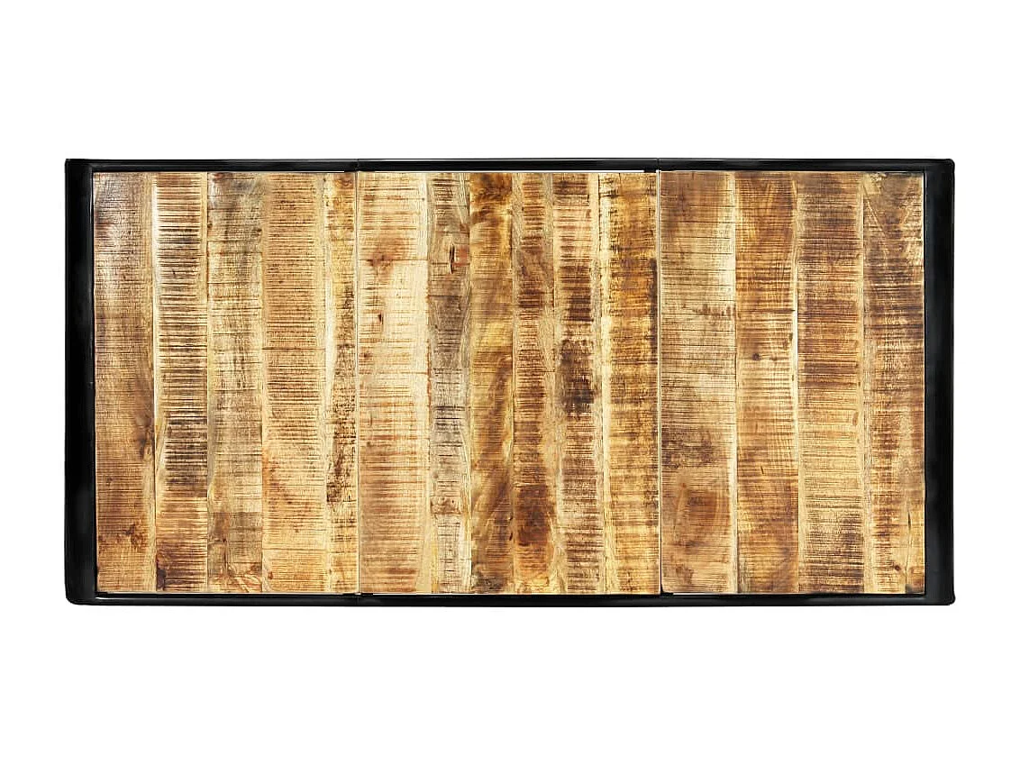Table de salle à manger 180x90x76 cm Bois de manguier brut GHR57702