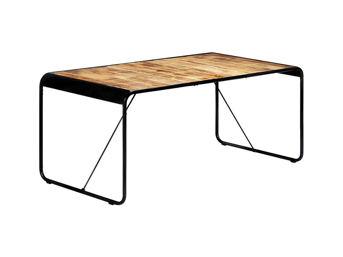 Table de salle à manger 180x90x76 cm Bois de manguier brut GHR57702