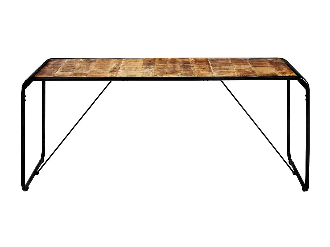 Table de salle à manger 180x90x76 cm Bois de manguier brut GHR57702