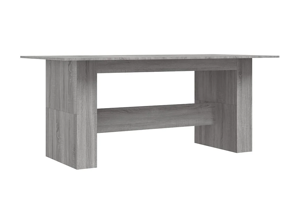 Table à dîner sonoma gris 180x90x76 cm bois d'ingénierie GHR52496