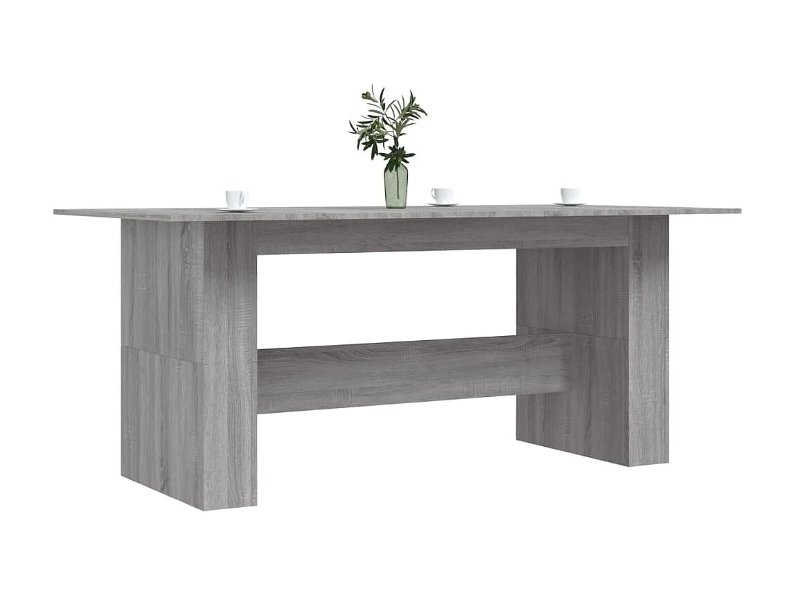 Mesa de jantar 180x90x76 cm derivados de madeira cinza sonoma PT919921