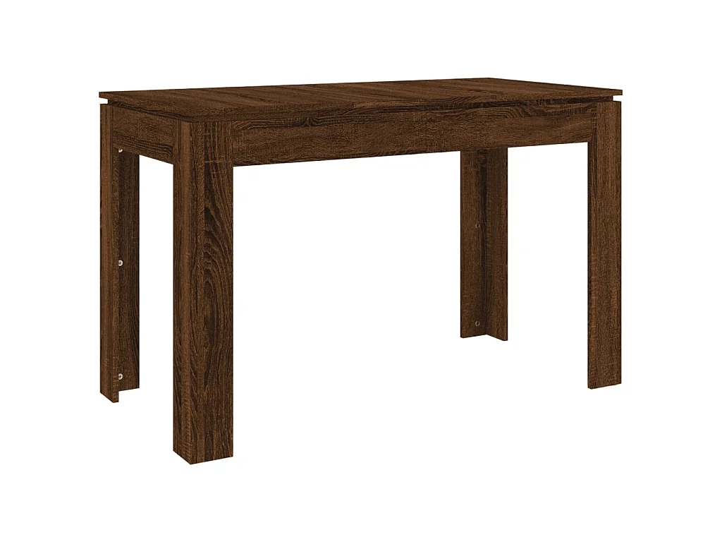 Table à dîner Chêne marron 120x60x76 cm bois d'ingénierie GHR92091
