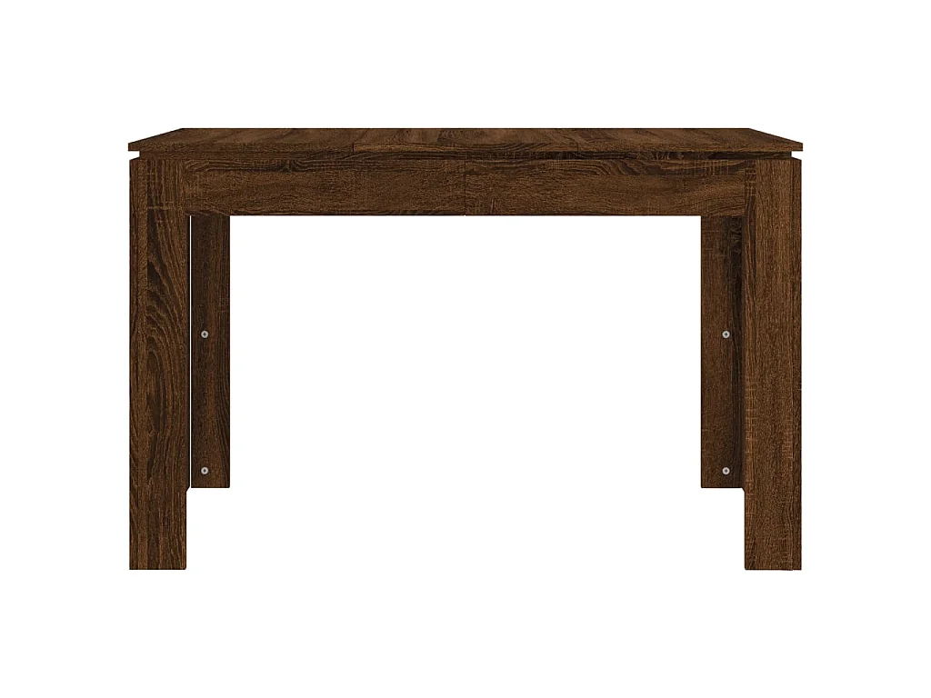 Eettafel 120x60x76 cm bewerkt hout bruin eikenkleur NL474430