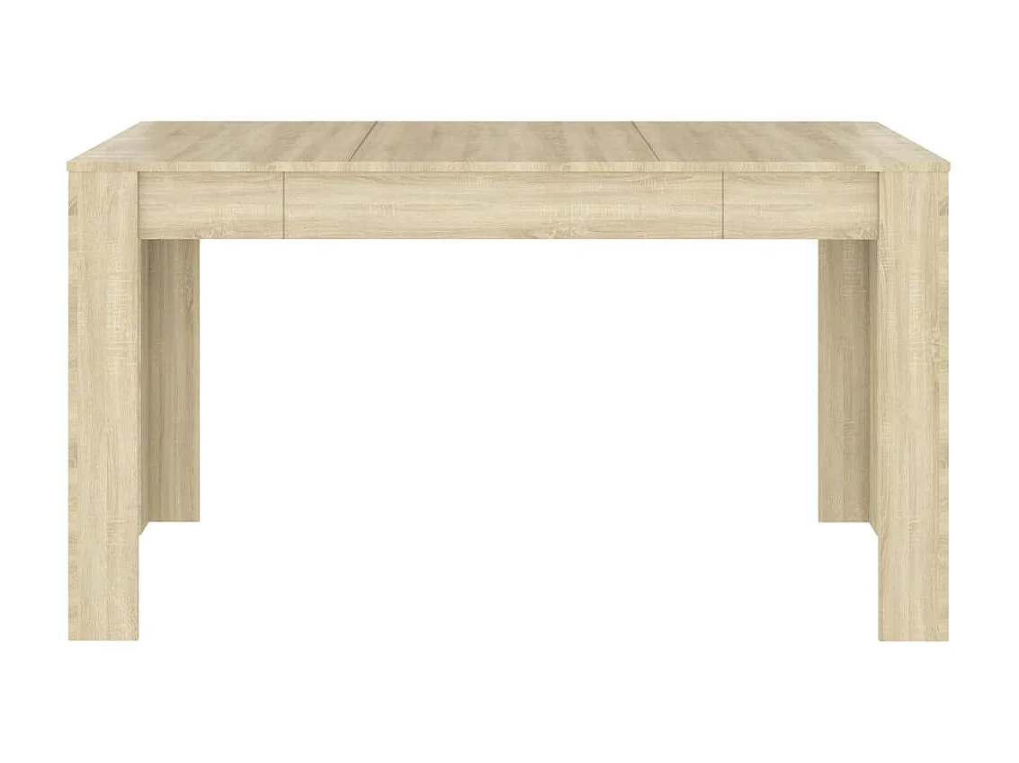 Table de salle à manger Chêne sonoma 140x74,5x76 cm Aggloméré GHR71273